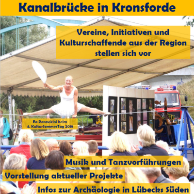 9. KulturSommerTag am Kanal in Kronsforde am 22. September 2024 ab 12:30 Uhr